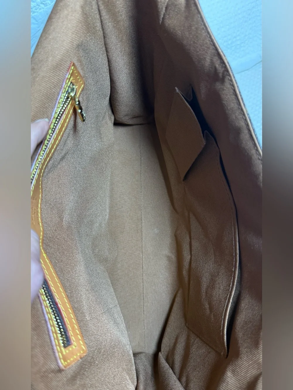 Louis Vuitton Monogram Canvas Messenger in Brown with Tan Trim